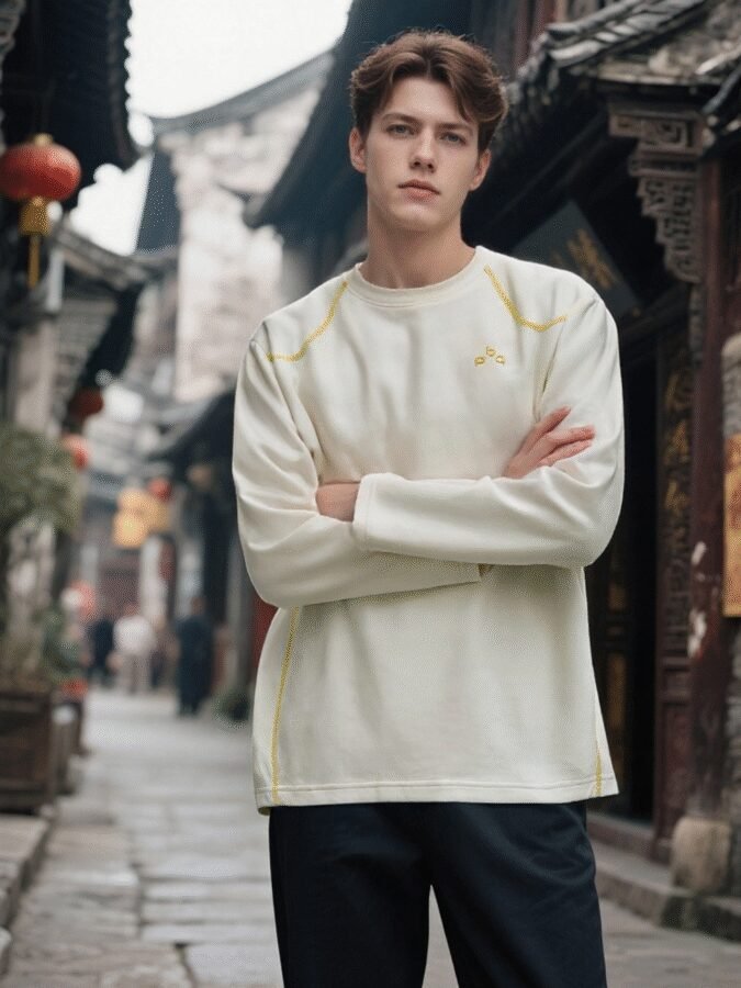 NEW Premium Contrast Stitch Sweatshirt | Style 88206# | Wholesale Original Streetwear - Image 2