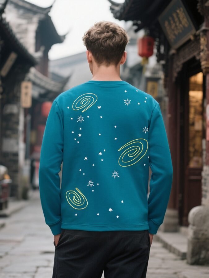 New Retro Outdoor Sweatshirt | Flocked Foam Crewneck 88211# | Wholesale Streetwear - Image 27