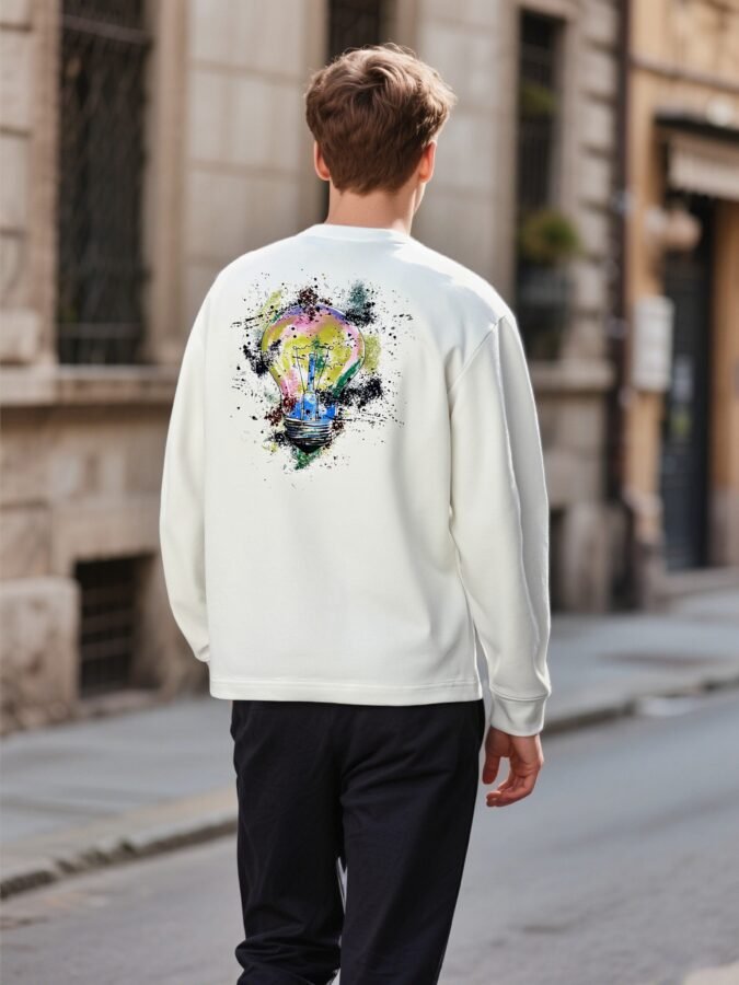 2025 New Flocked Foam Sweatshirt | Premium Crewneck 88218# | Wholesale Streetwear - Image 5