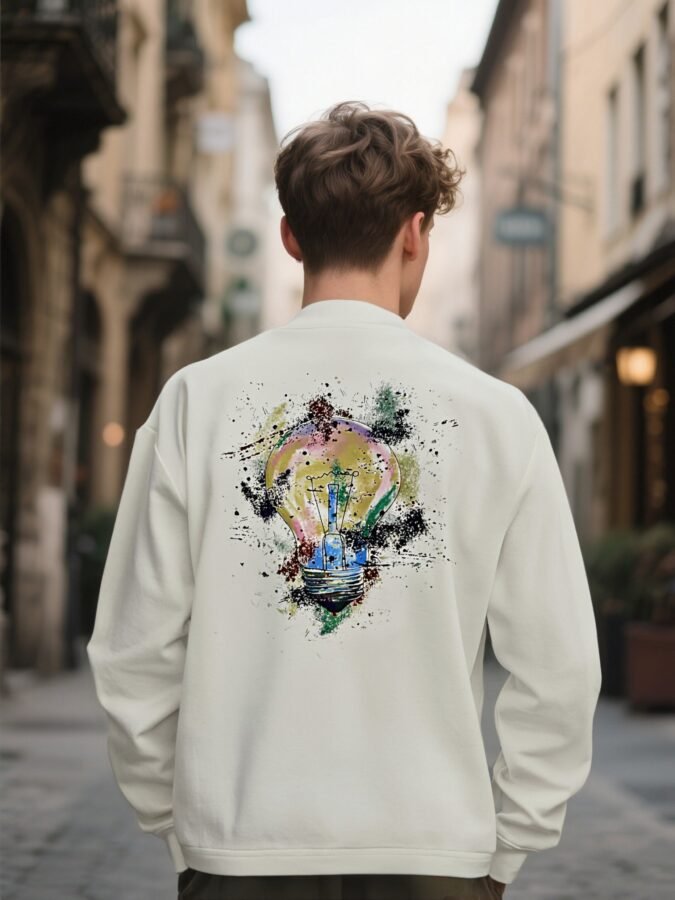 2025 New Flocked Foam Sweatshirt | Premium Crewneck 88218# | Wholesale Streetwear - Image 7