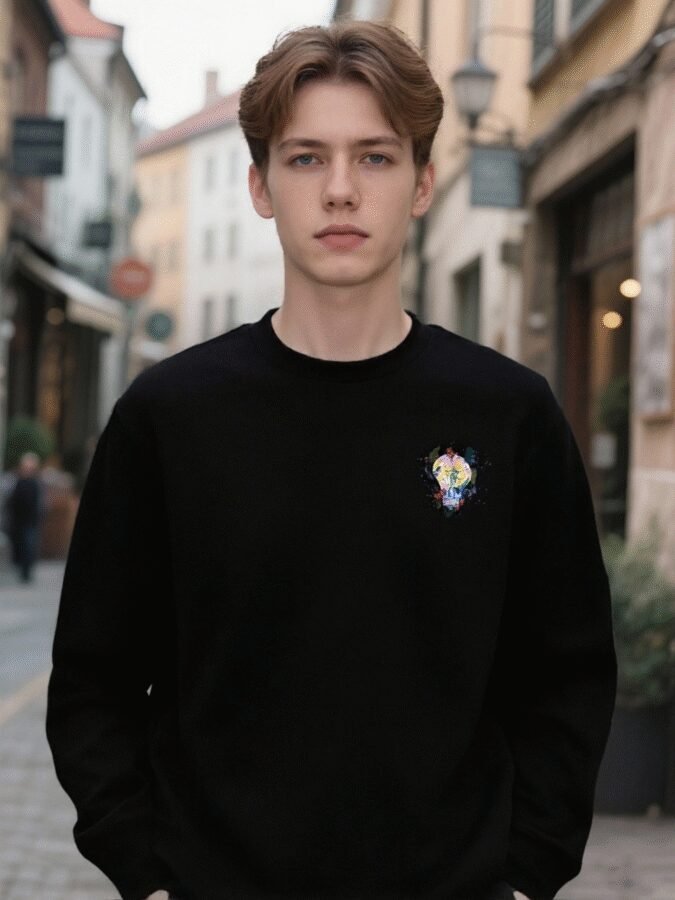 2025 New Flocked Foam Sweatshirt | Premium Crewneck 88218# | Wholesale Streetwear - Image 15
