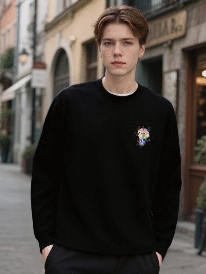 2025 New Flocked Foam Sweatshirt | Premium Crewneck 88218# | Wholesale Streetwear - Image 16