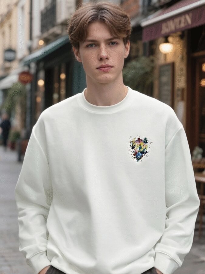 2025 New Flocked Foam Sweatshirt | Premium Crewneck 88218# | Wholesale Streetwear - Image 4