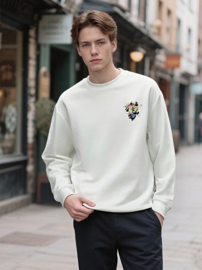 2025 New Flocked Foam Sweatshirt | Premium Crewneck 88218# | Wholesale Streetwear - Image 3