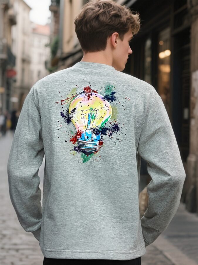 2025 New Flocked Foam Sweatshirt | Premium Crewneck 88218# | Wholesale Streetwear - Image 12