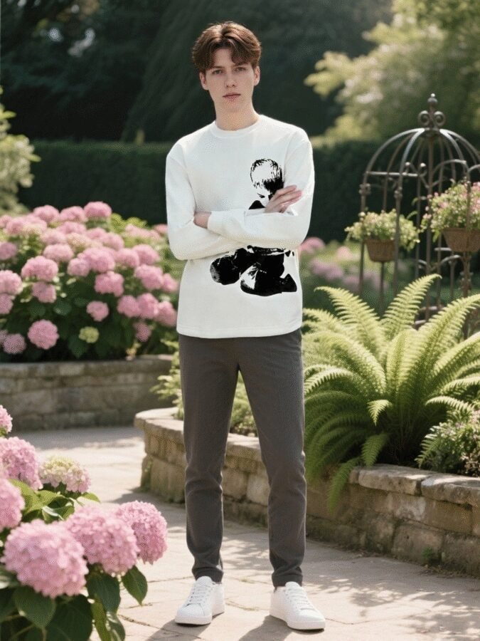 2025 New Direct-to-Garment Printed Sweatshirt | Designer Crewneck 88222# | Premium Wholesale Streetwear - Image 8