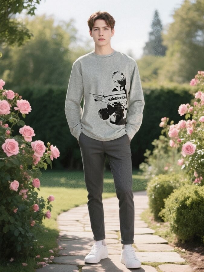 2025 New Direct-to-Garment Printed Sweatshirt | Designer Crewneck 88222# | Premium Wholesale Streetwear - Image 6