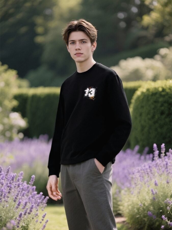 Direct-to-Garment Printed Sweatshirt | Premium Crewneck 88235# | Wholesale Streetwear - Image 17