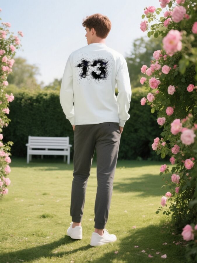 Direct-to-Garment Printed Sweatshirt | Premium Crewneck 88235# | Wholesale Streetwear - Image 14