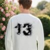 Direct-to-Garment Printed Sweatshirt | Premium Crewneck 88235# | Wholesale Streetwear - White