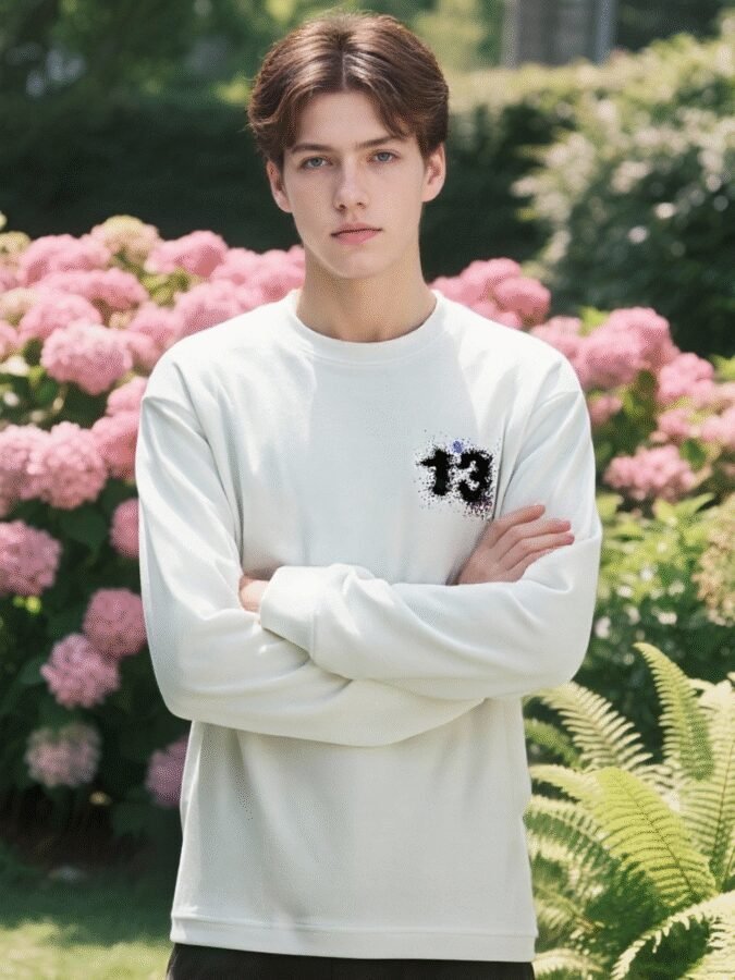 Direct-to-Garment Printed Sweatshirt | Premium Crewneck 88235# | Wholesale Streetwear - Image 9