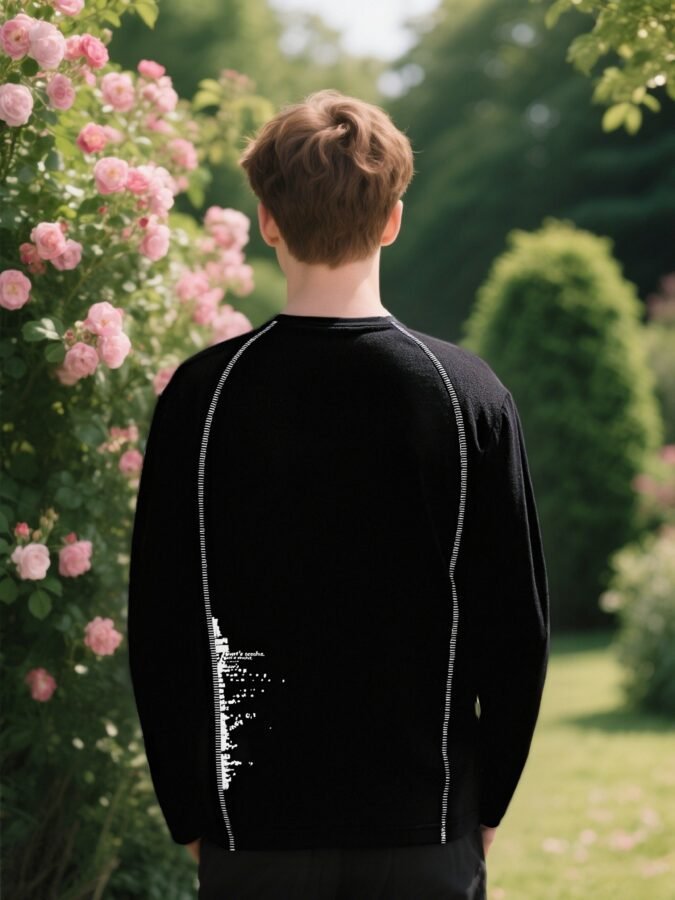 Huso Stitch Structural Sweatshirt | Designer Crewneck 88251# | Premium Wholesale Streetwear - Image 20