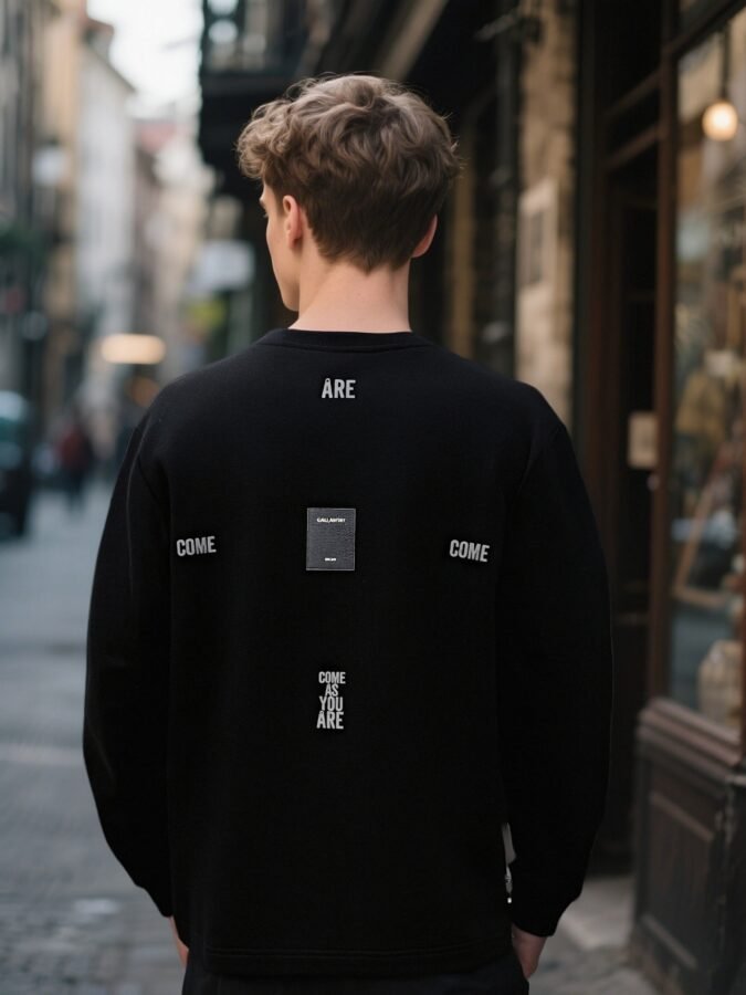 Flocked Foam Sweatshirt | Premium Crewneck 88263# | Wholesale Streetwear - Image 18