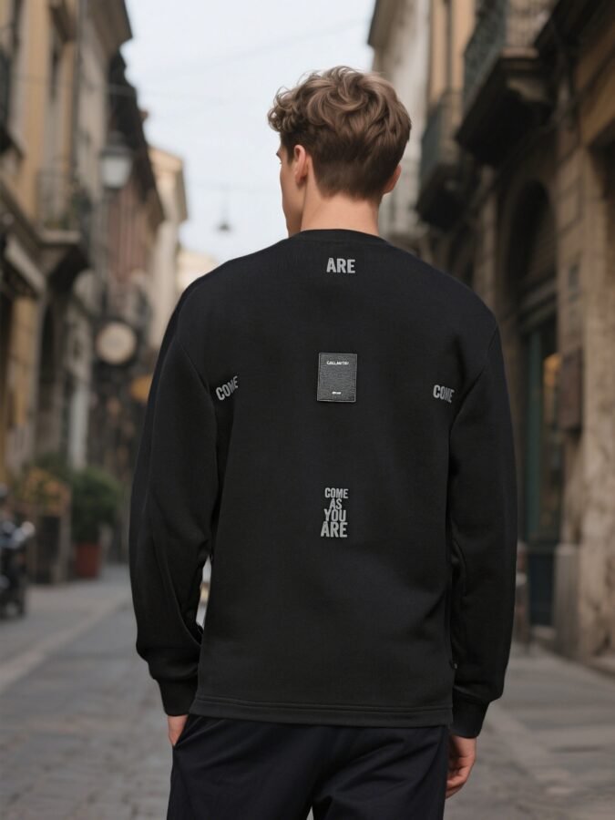 Flocked Foam Sweatshirt | Premium Crewneck 88263# | Wholesale Streetwear - Image 17