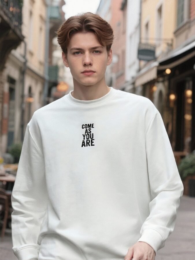 Flocked Foam Sweatshirt | Premium Crewneck 88263# | Wholesale Streetwear - Image 10