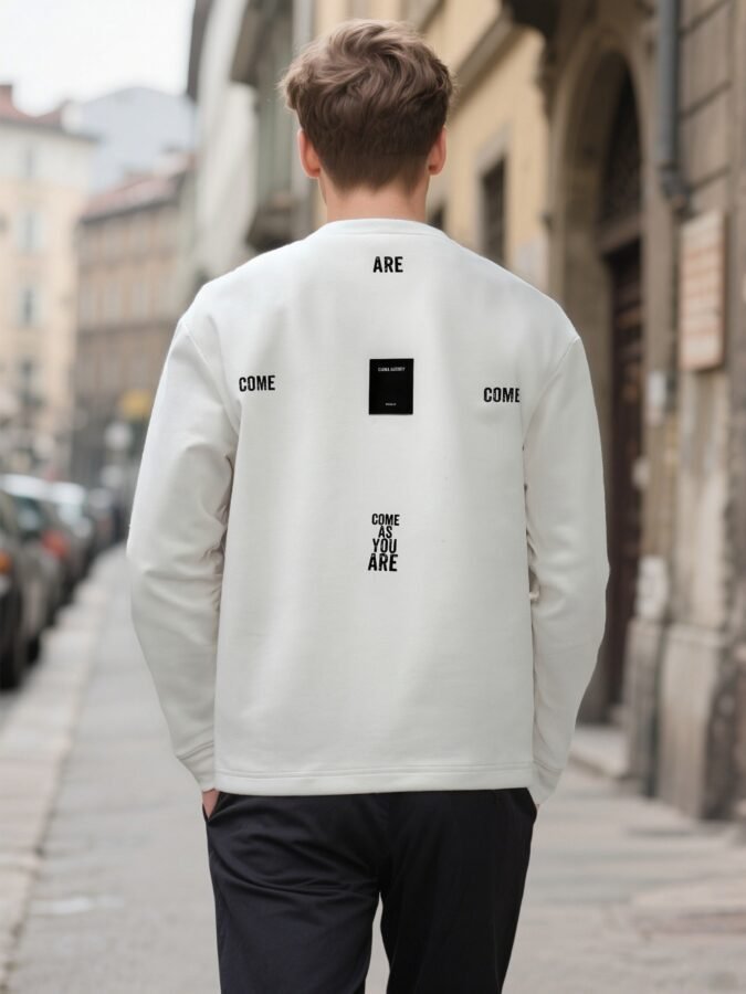 Flocked Foam Sweatshirt | Premium Crewneck 88263# | Wholesale Streetwear - Image 13
