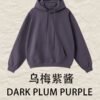 Ultimate 440gsm Oversize Hoodie 2025 (A_M24119) | Heavyweight Basic Pullover - Umeboshi Purple Jam