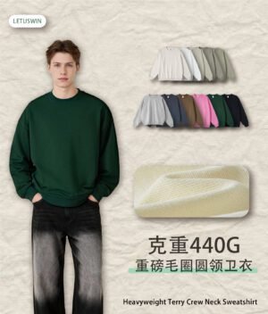 Ultimate 440gsm Crewneck Sweatshirt (A_M0175) | Heavyweight Blank Streetwear