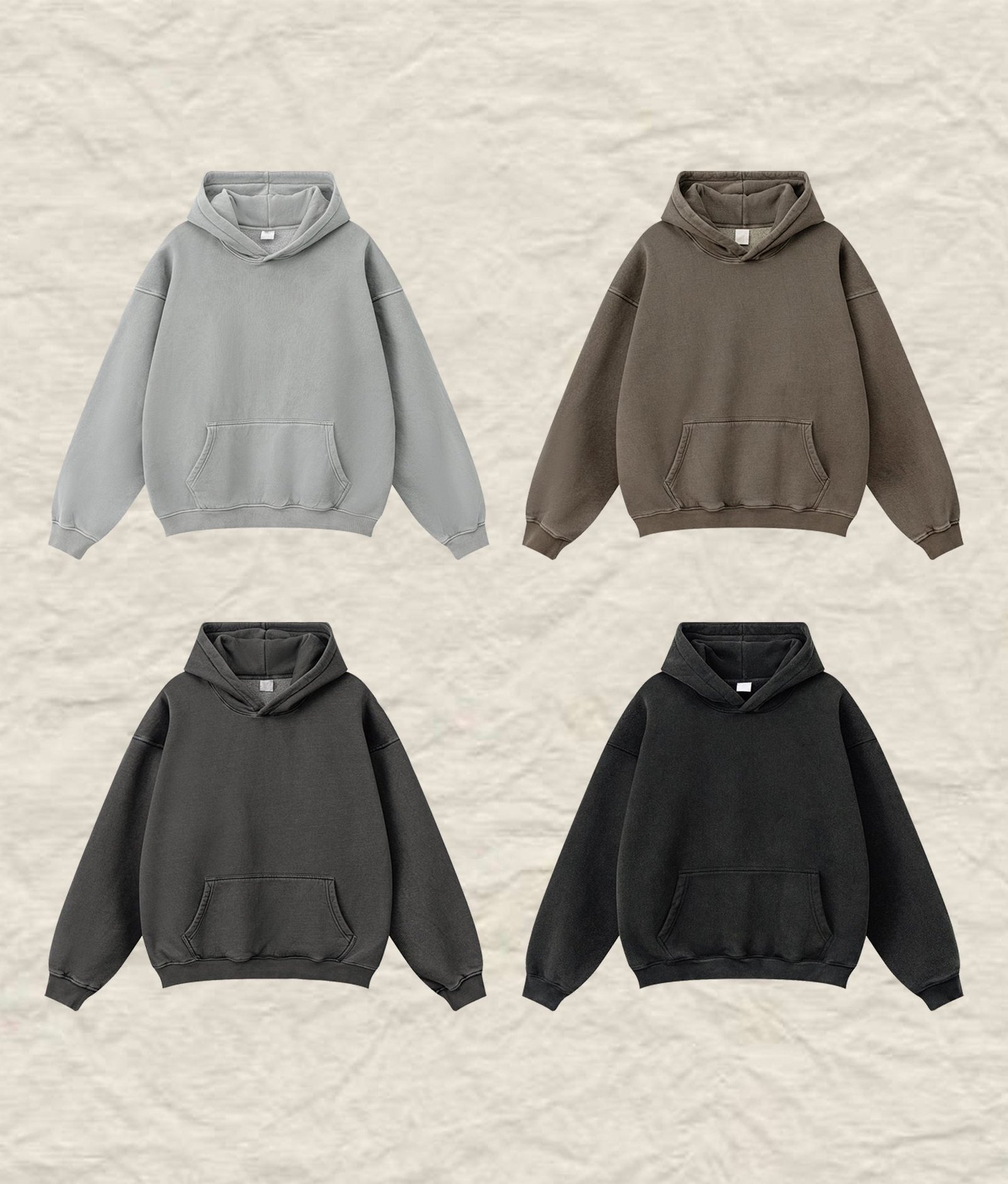 Vintage Washed Hoodie 2025 (A_M2452) | Oversized Relaxed Fit - Image 2