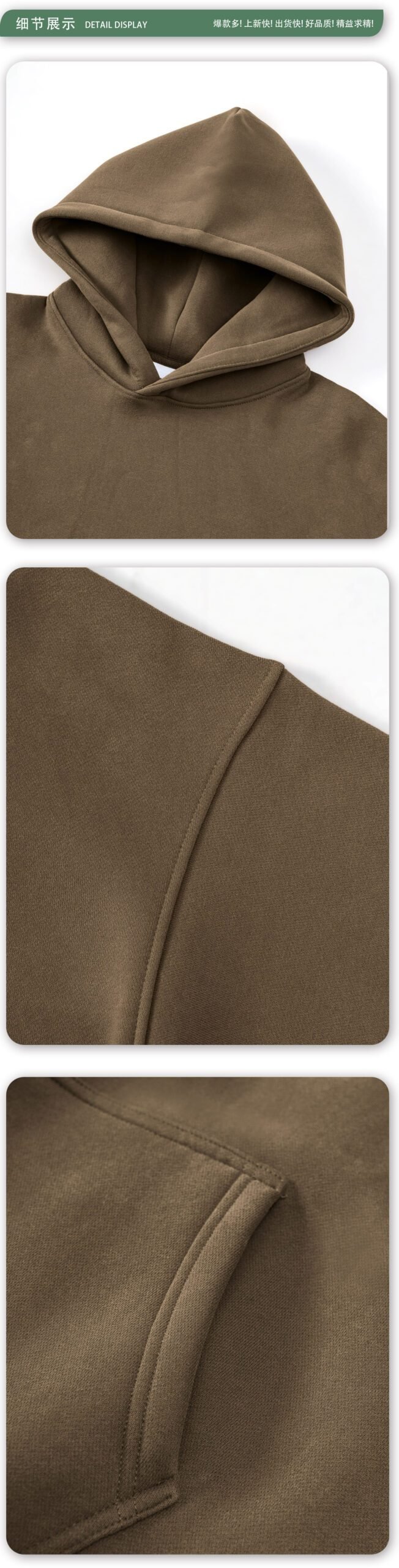 Premium Brushed Fleece Hoodie 2025 (A_M2406) | Oversized 25-Color Range - Image 28